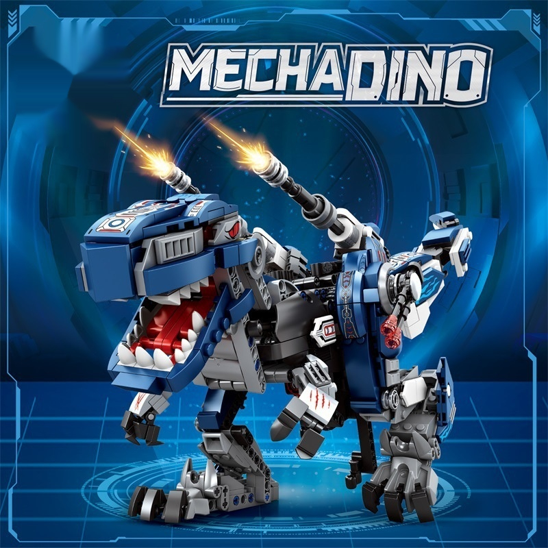 T-Rex Transforming Robot Educational Building Block Toy For Kids