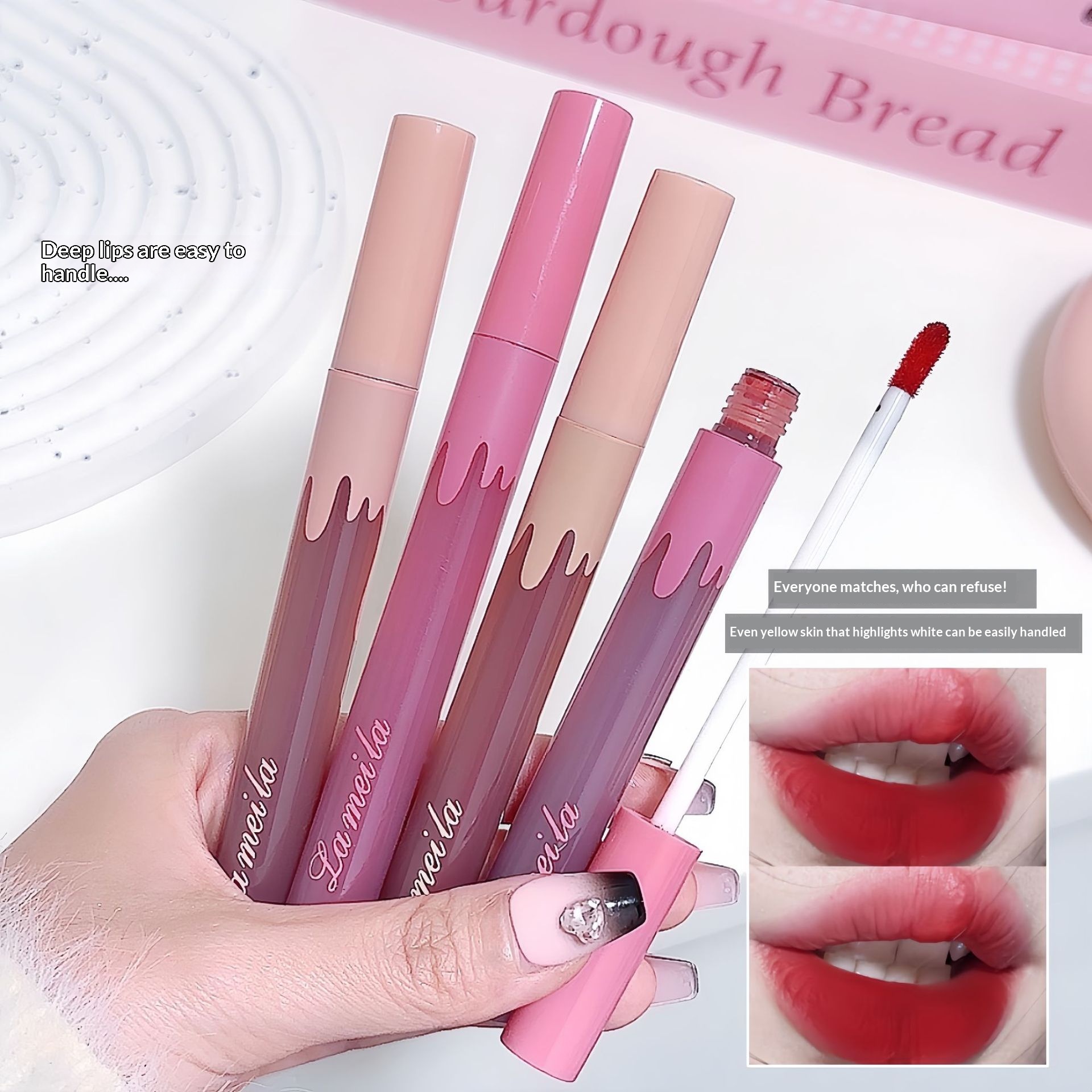 Silky Glass Lip Gloss Matte Moisturizing Lipstick