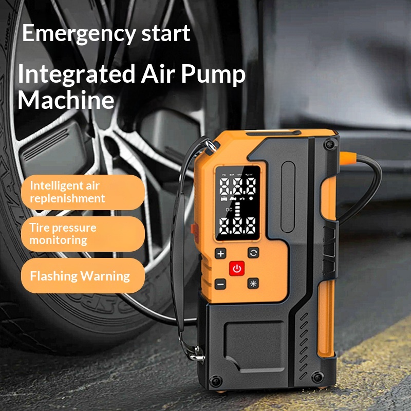 22-cylinder Emergency Car Starter All-in-one Air Pump With Monitoring And Wireless Charging
