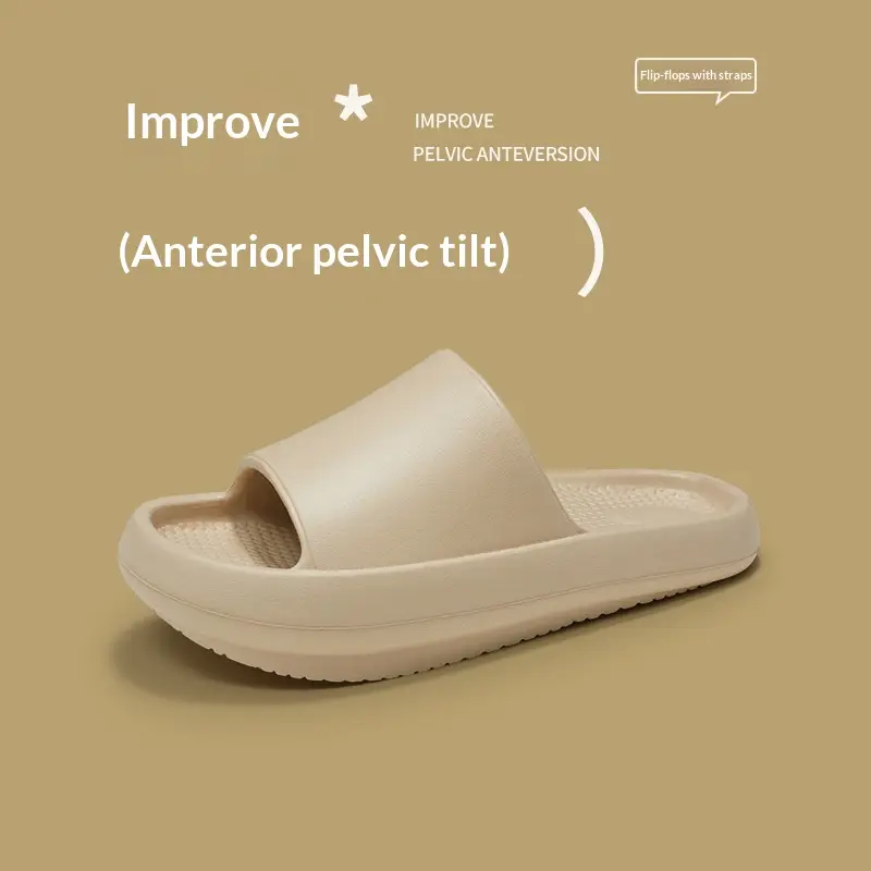 Ergonomic Low-heel Shoes For Correcting Anterior Pelvic Tilt Front-high Back-low Slippers