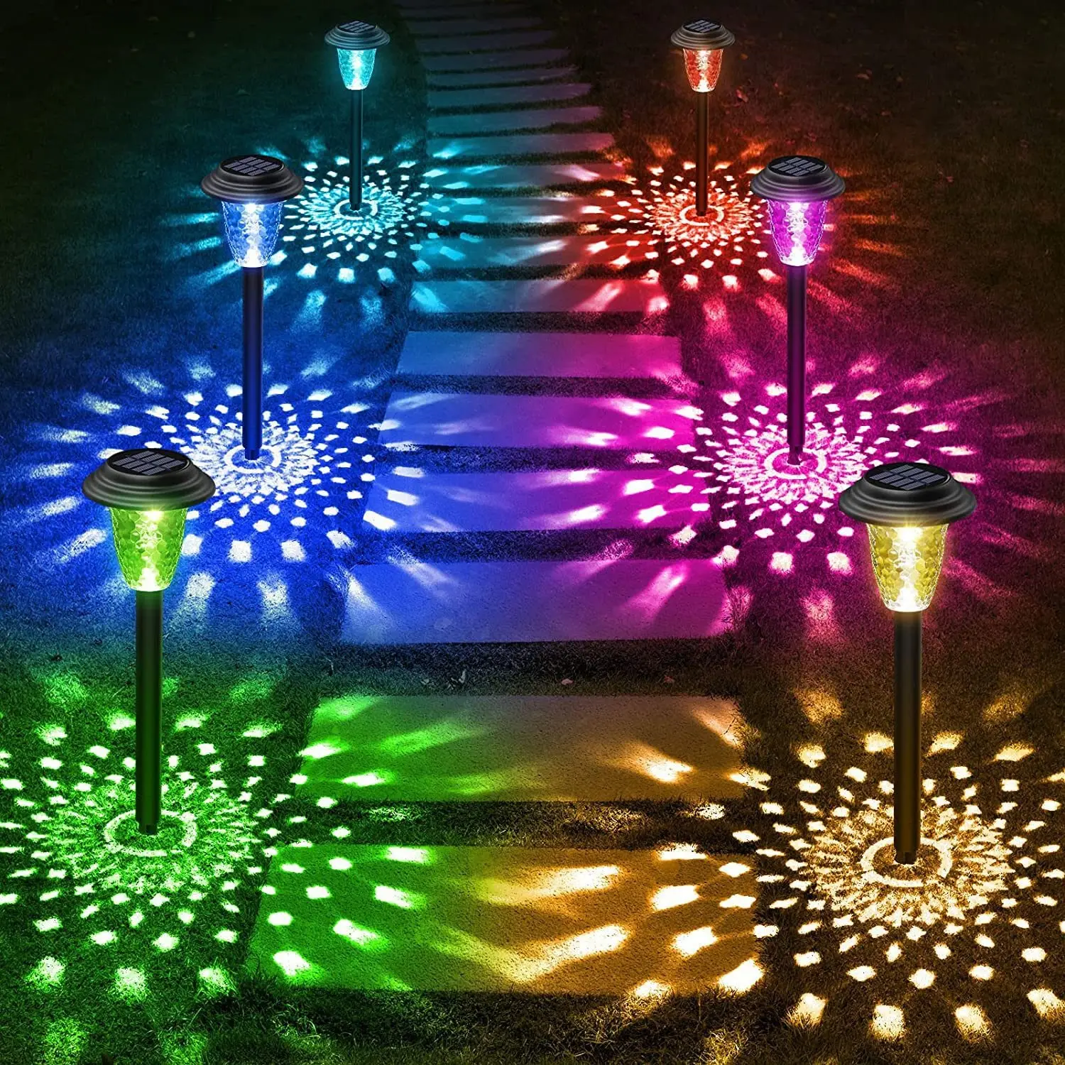 Outdoor Courtyard Garden Landscape Decoration Ground Solar Energy Lawn Lamp