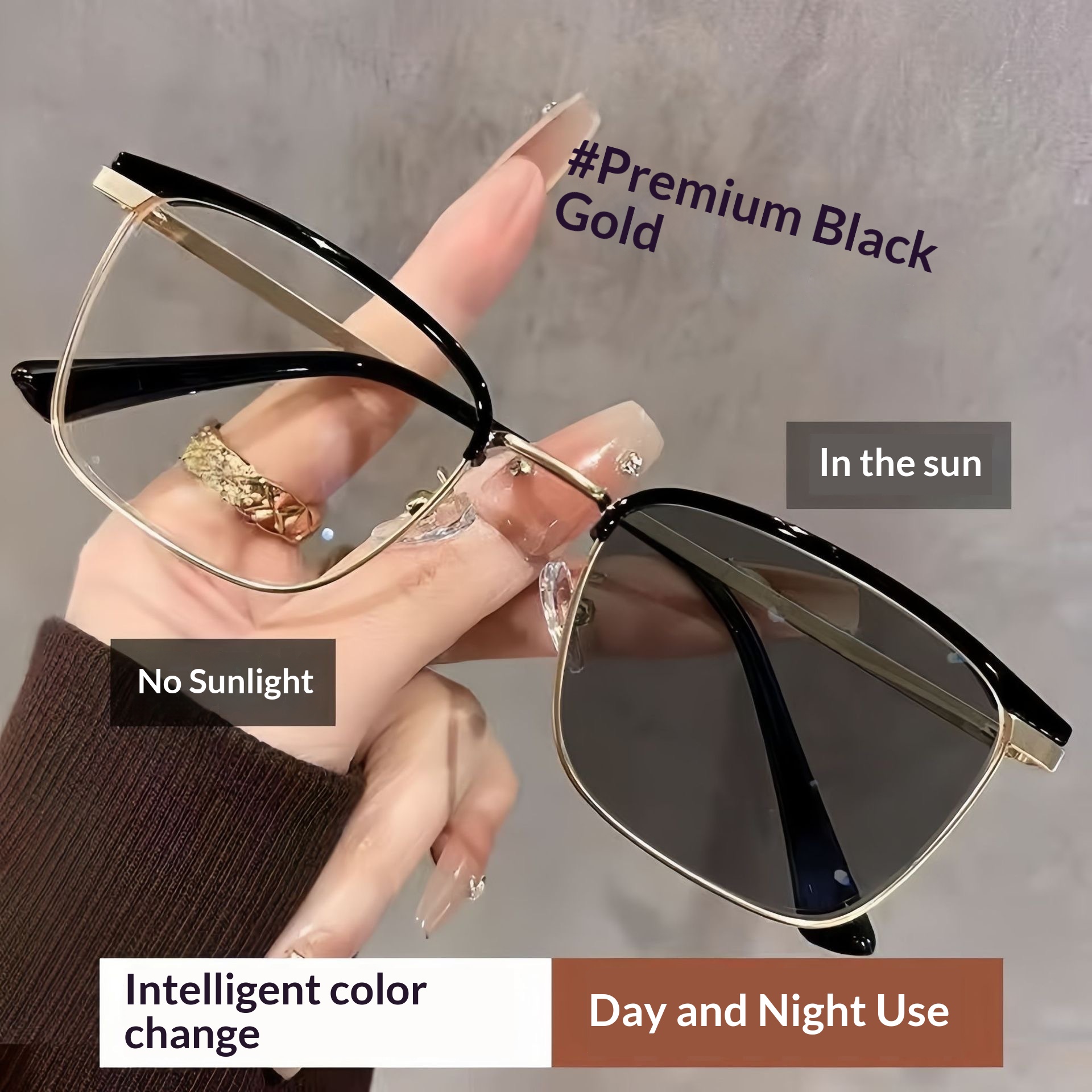 New Photochromic Blue-light-blocking Glasses For Men