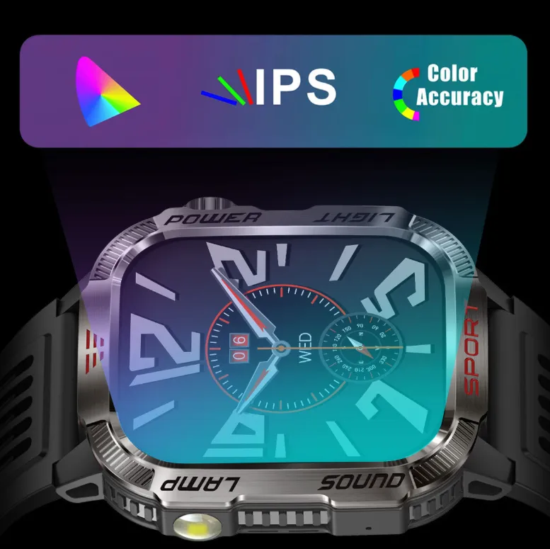 Smartwatch With Barometric Altitude Sports Features Bluetooth