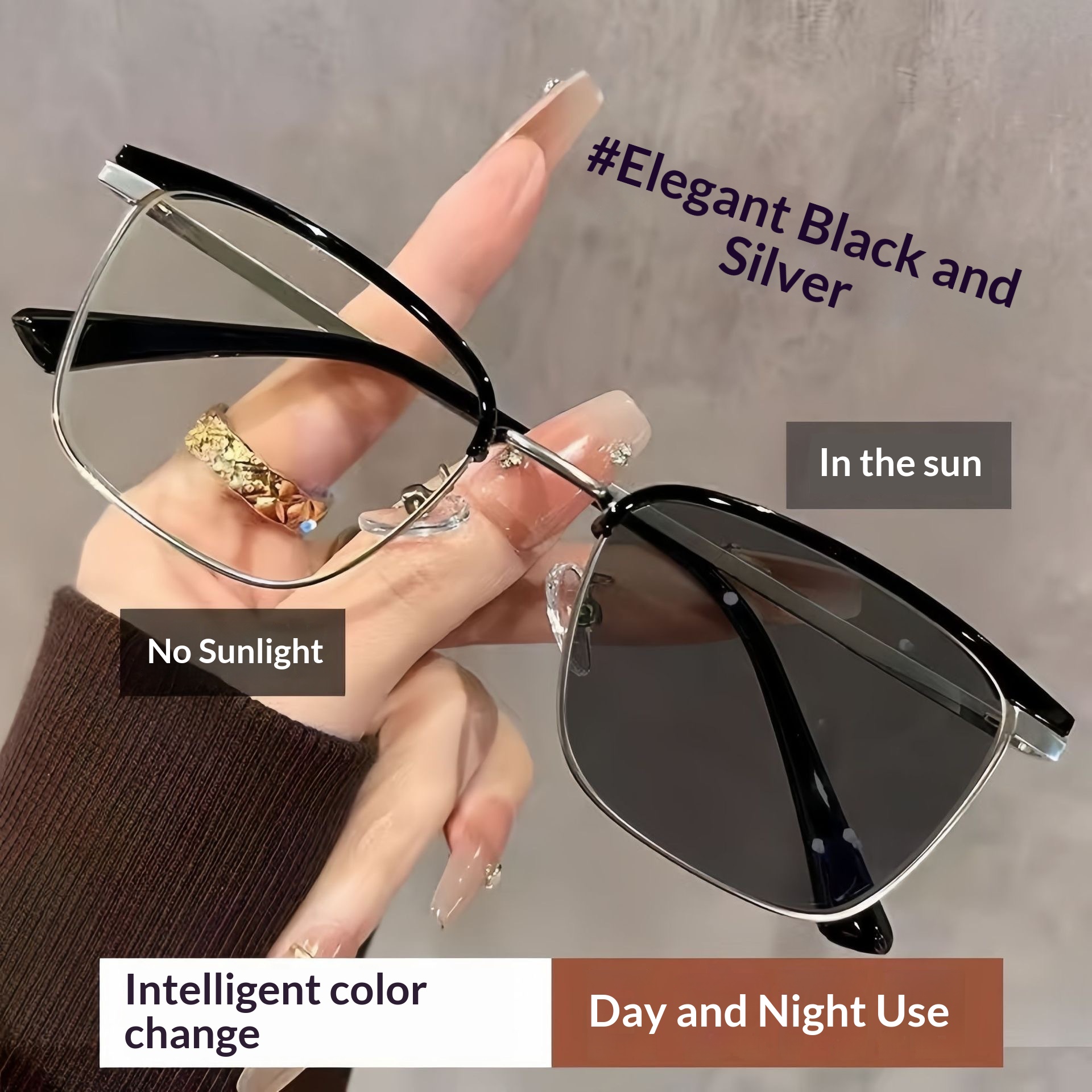 New Photochromic Blue-light-blocking Glasses For Men