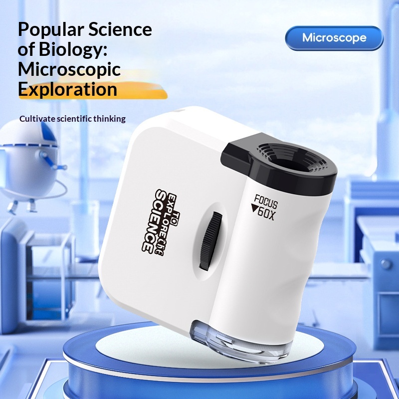 Mini Microscope Keychain Educational Toy