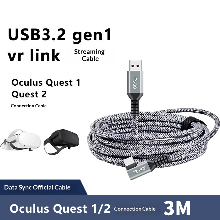 VR Data Transfer Charging And Streaming Cable – A to C 3m