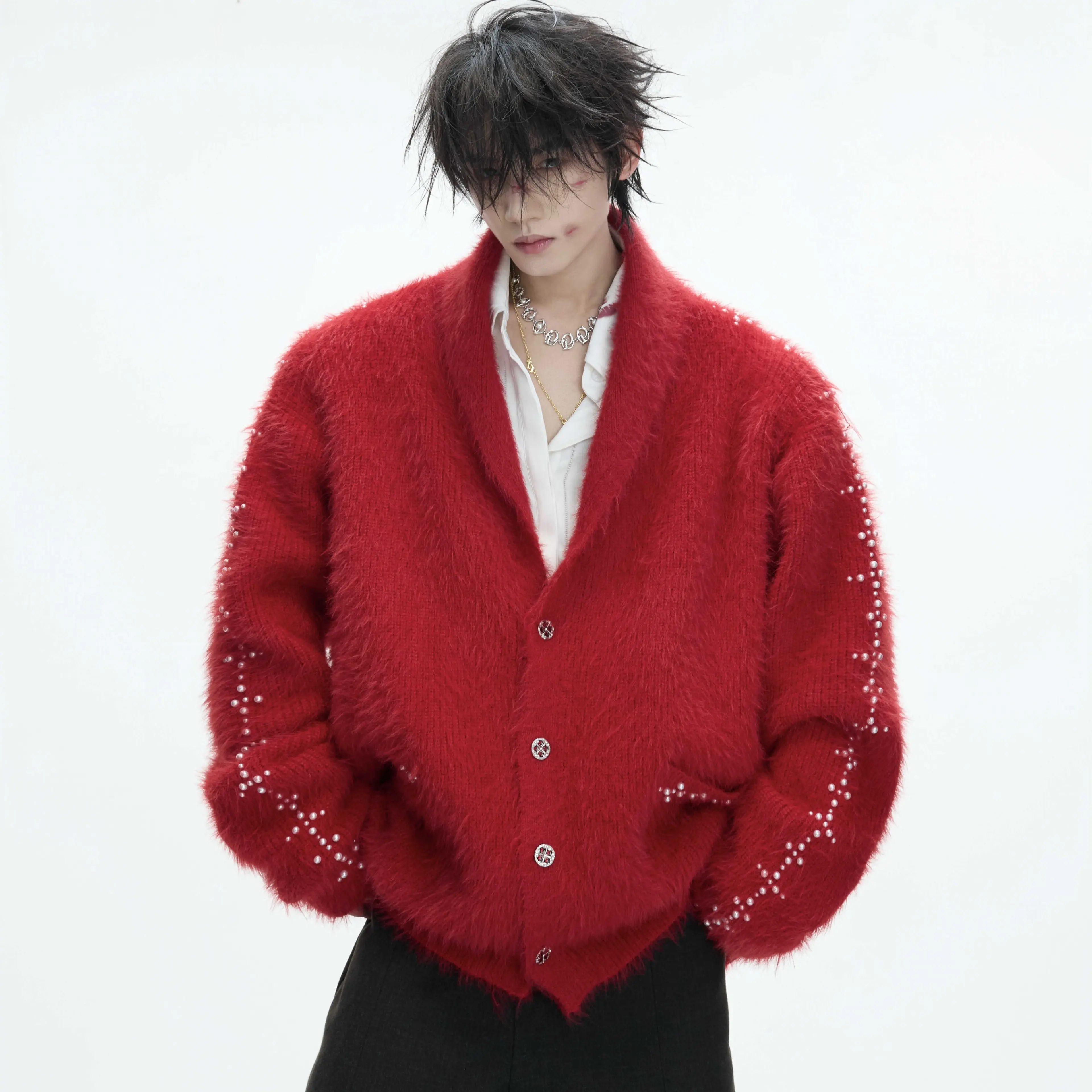 Mens Warm Thickened Sweater