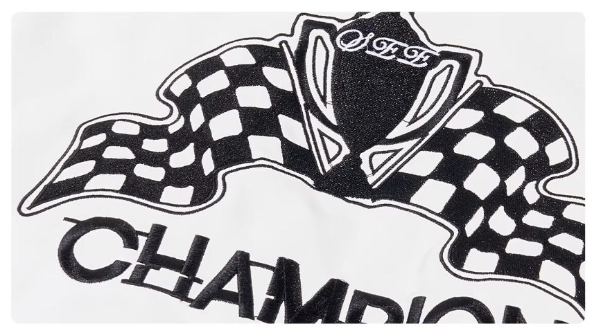 Mens Motorcycle Leather Jacket With Embroidered Medal Letters