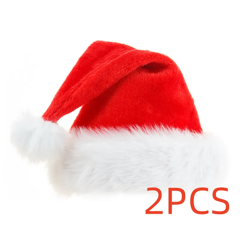 Increase Thicker Big Ball Santa Christmas Plush Hats – image 8