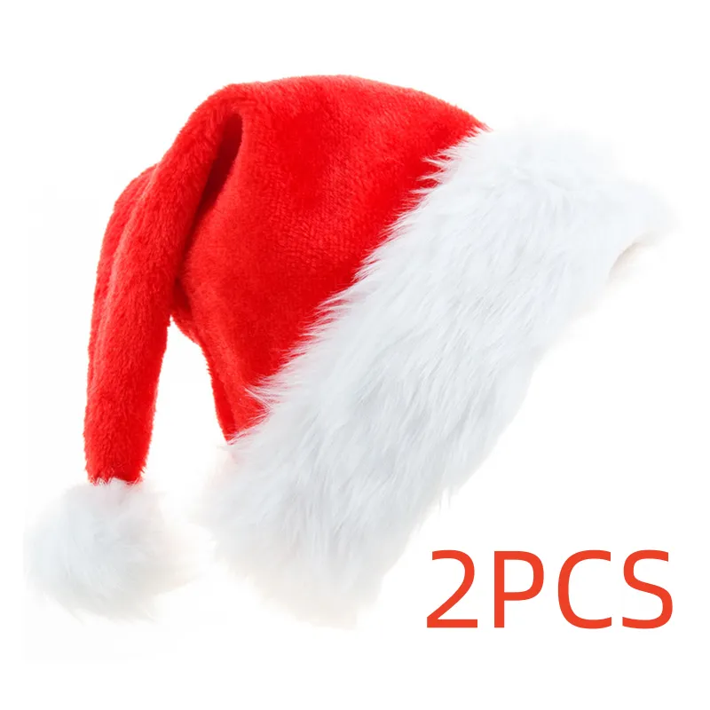Increase Thicker Big Ball Santa Christmas Plush Hats – image 7