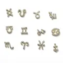 Creative 3D Twelve Zodiac Sign Nail Art Accessories view 15