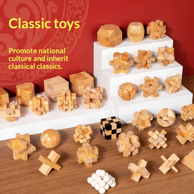 Complete Set Of Educational Puzzle Locks For Kids Interlocking, Assemblable
