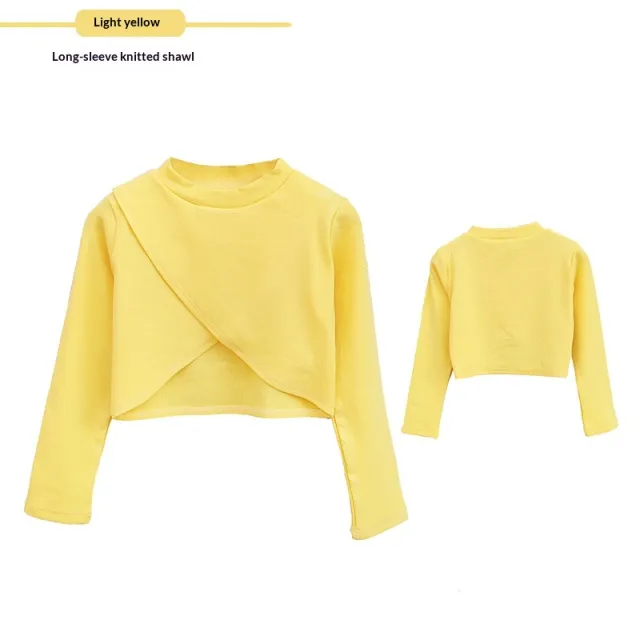 Womens Knitted Cardigan Or Shawl To Wear Over Dancewear Yellow - Shop at LoveMi