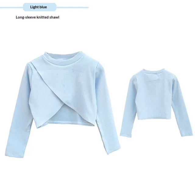 Womens Knitted Cardigan Or Shawl To Wear Over Dancewear Blue - Shop at LoveMi