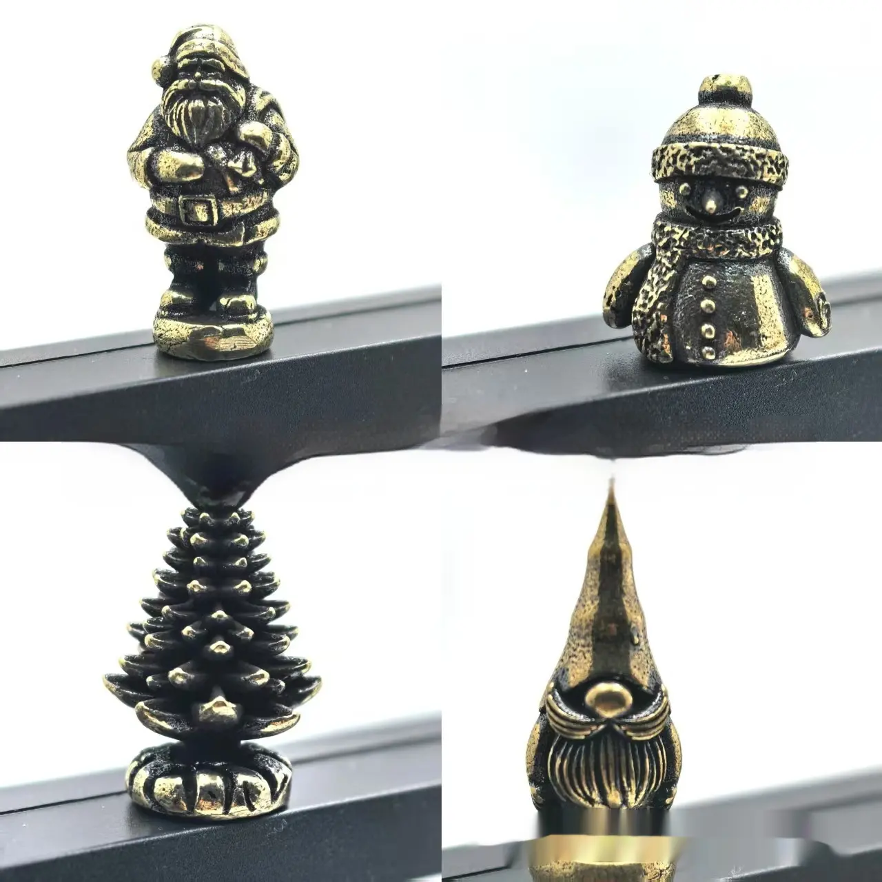 Christmas Brass Hinge Animal Ornament Craft