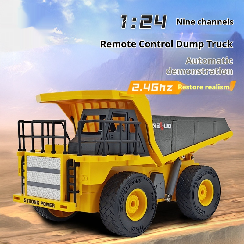 Remote-controlled Electric Simulation Dump Truck Childrens Toy