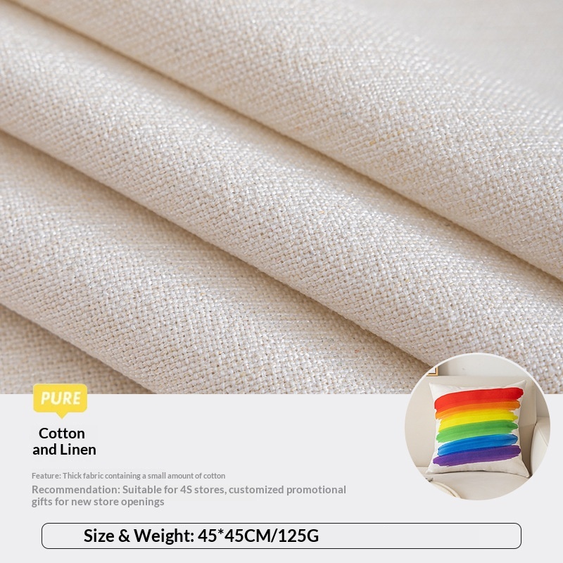 Sofa Headrest Cushion Short-pile Plush Printed Throw Pillow Cover