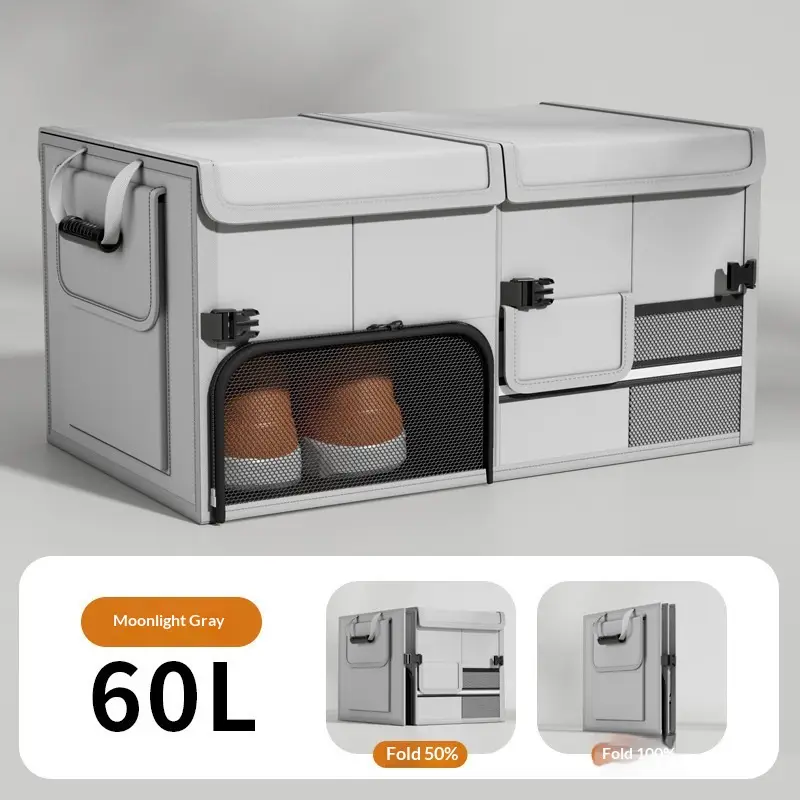 Foldable, Waterproof Storage Box For Car Trunk Compartments