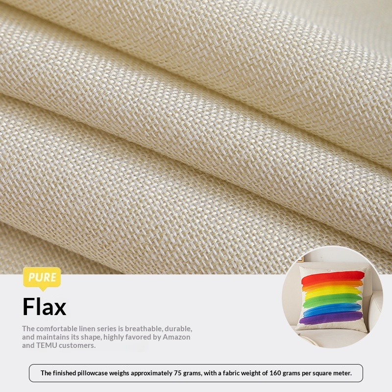 Sofa Headrest Cushion Short-pile Plush Printed Throw Pillow Cover