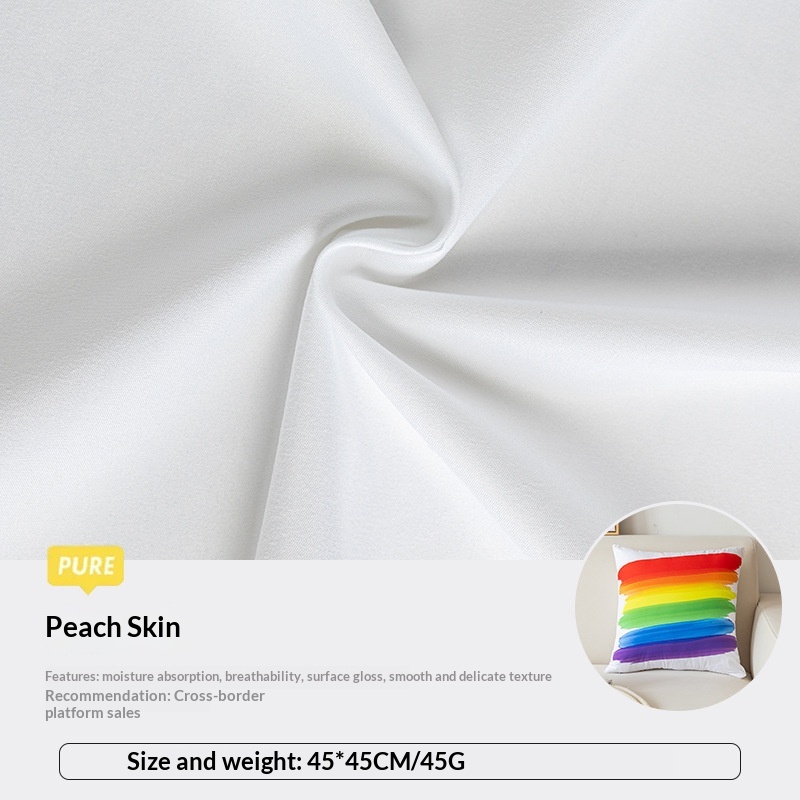 Sofa Headrest Cushion Short-pile Plush Printed Throw Pillow Cover