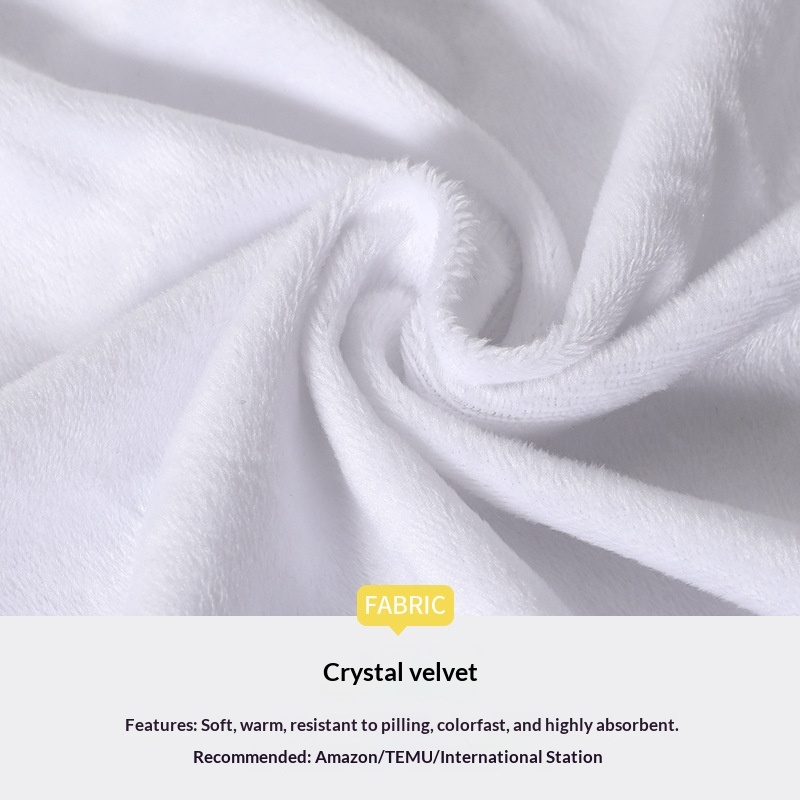 Sofa Headrest Cushion Short-pile Plush Printed Throw Pillow Cover