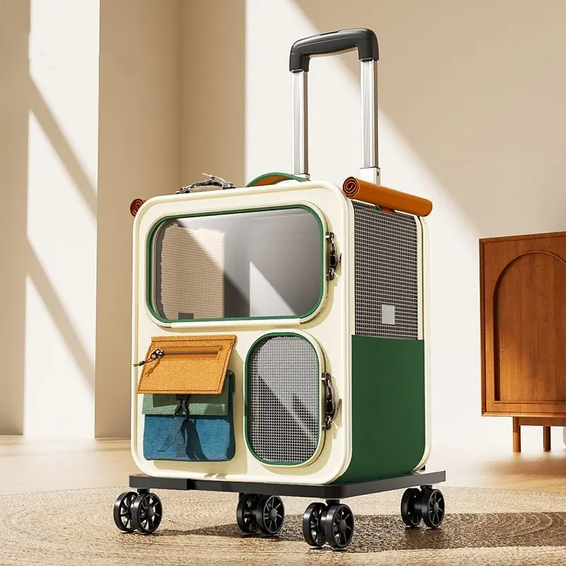 Large-Capacity Luggage-Style Cat Carrier