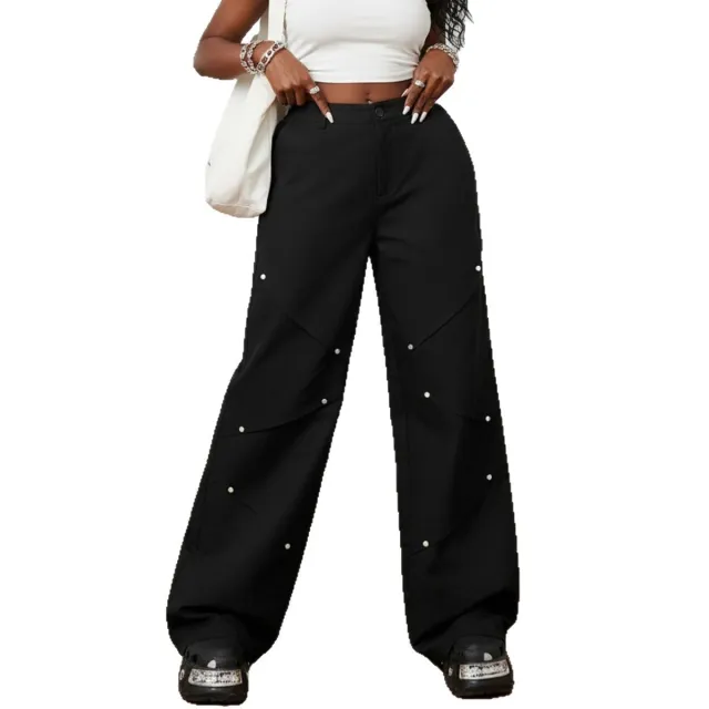 Niche Designer style Womens Pants Black - Shop at LoveMi