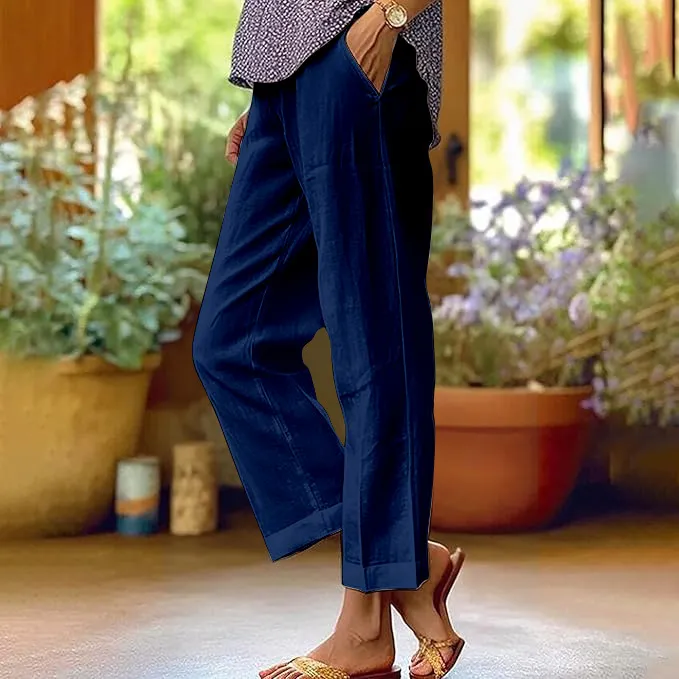 Women's Beach Leisure Vacation Trousers Casual Pants - Zw25072402-4Xl
