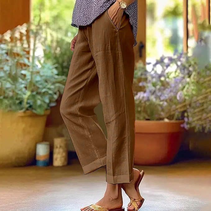 Women's Beach Leisure Vacation Trousers Casual Pants - Zw25072414-M