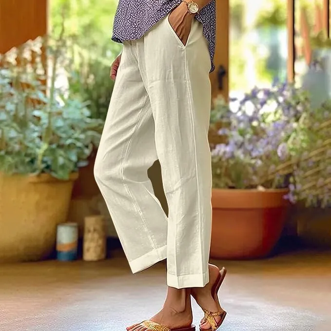 Women's Beach Leisure Vacation Trousers Casual Pants - Zw25072412-4Xl