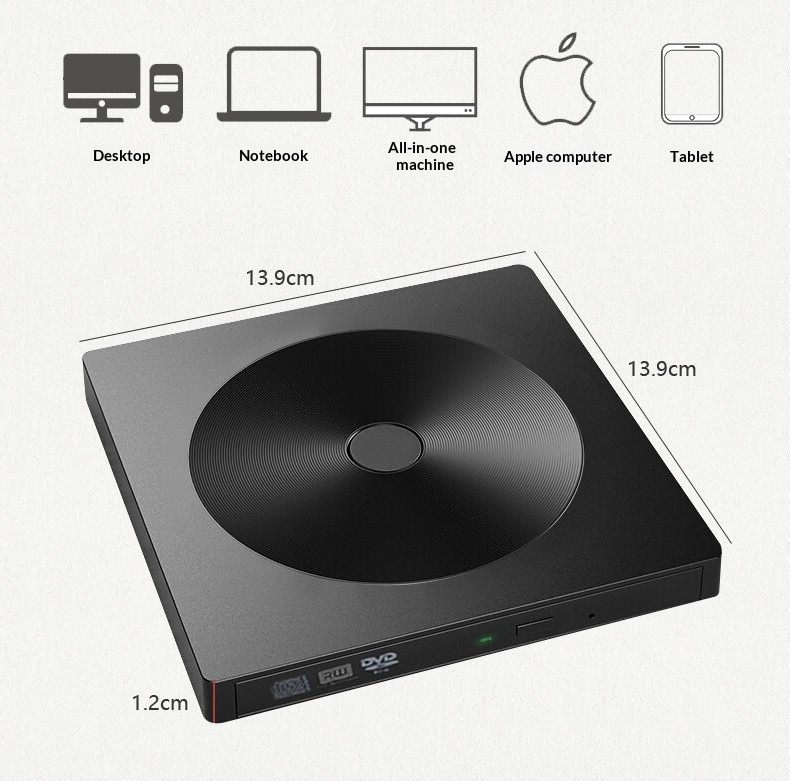 Multifunctional Notebook External Drive Burner Writing 5