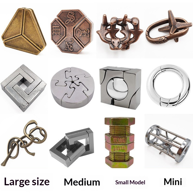 Alloy Puzzle Ring Intelligence Toy For Kids
