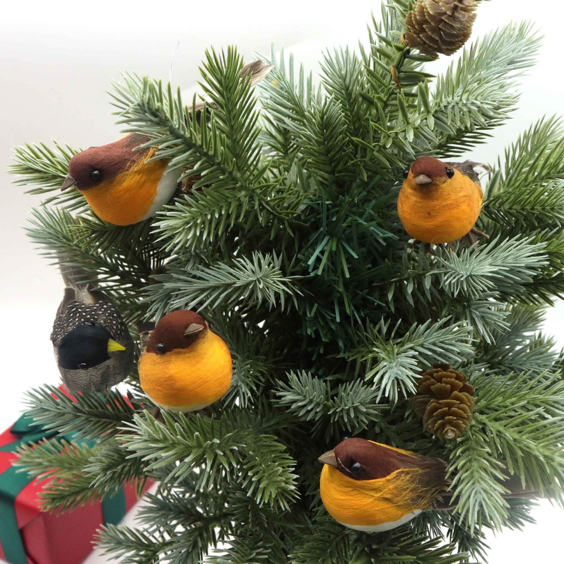 Cute Artificial Feather Bird Christmas Tree Ornament (New