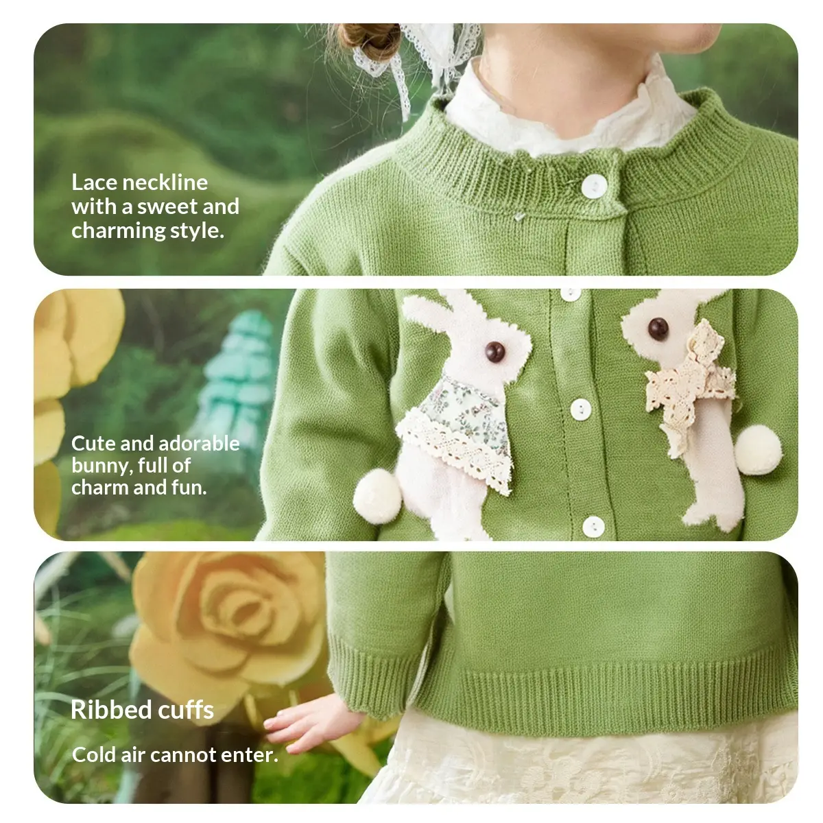 Stylish Fall Outfit For Little Girls A Knit Cardigan For Spring And Fall