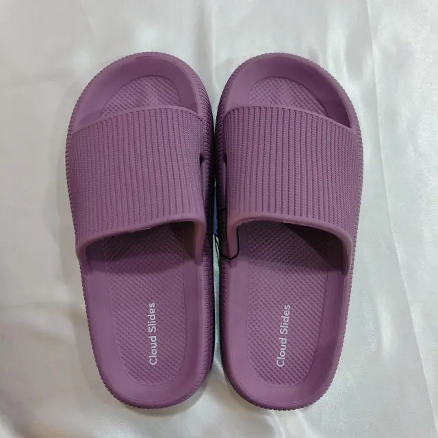 Home Slippers Couples Feel Cool Stepping On Excrement Purple - Shop at LoveMi