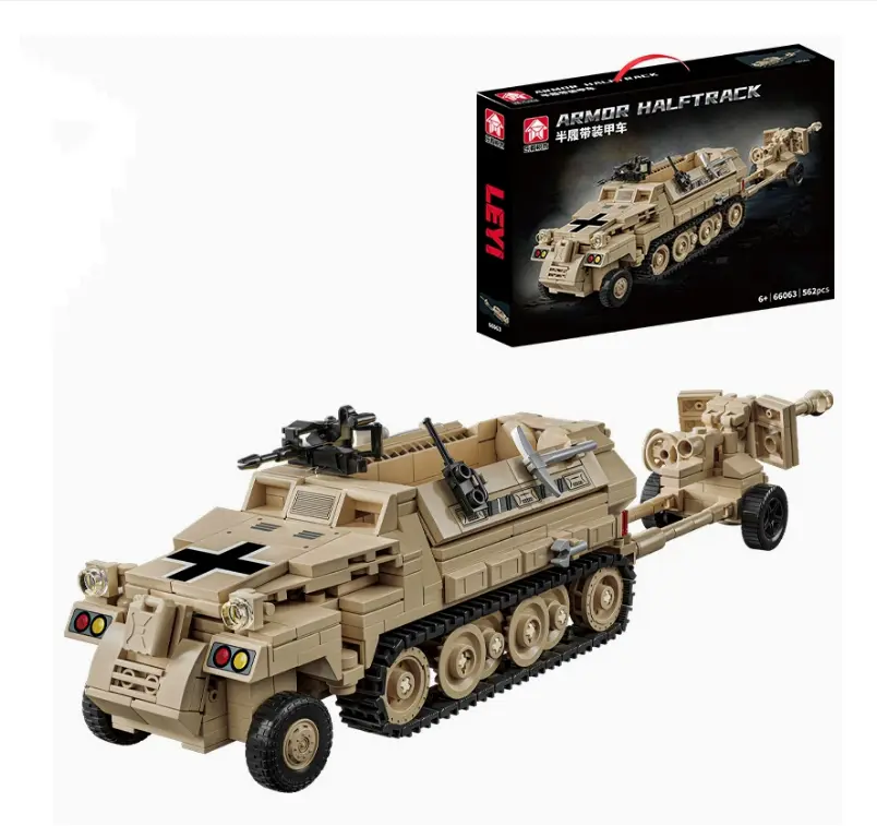 Half-track Armored Personnel Carrier Building Block Toy