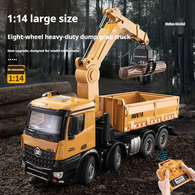 Wood Grabbing Hook Ball Grabbing Self Unloading Truck Electric Remote Control Engineering Model Toy