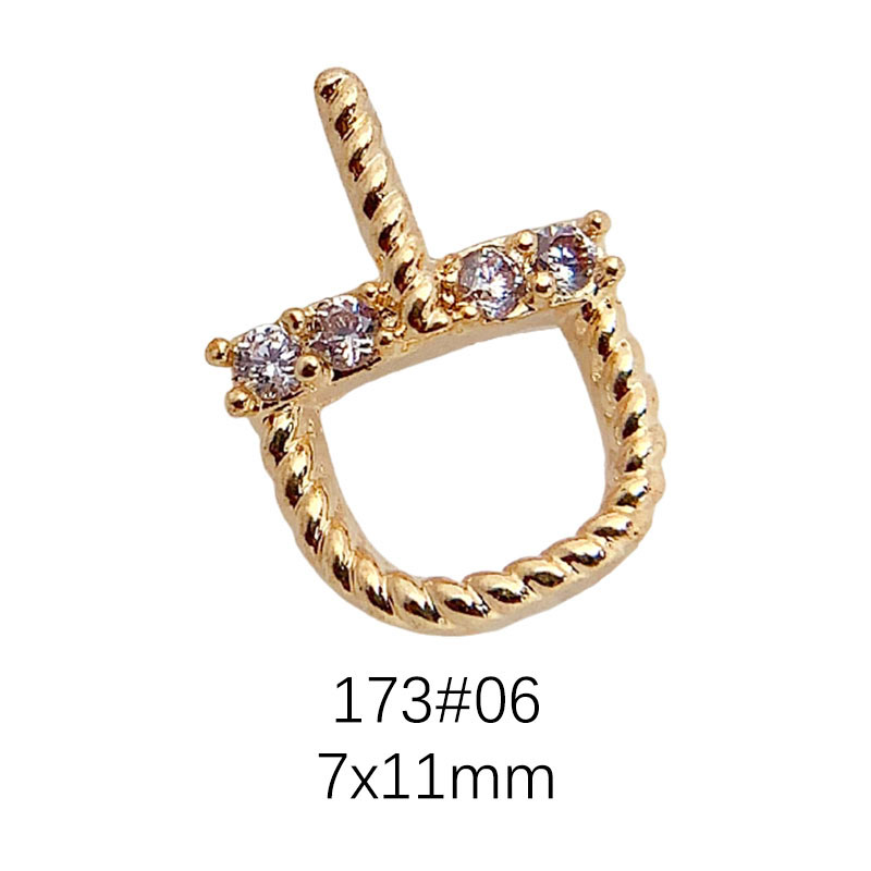 Nail Art Jewelry Alloy Gold And Silver Nail Studs