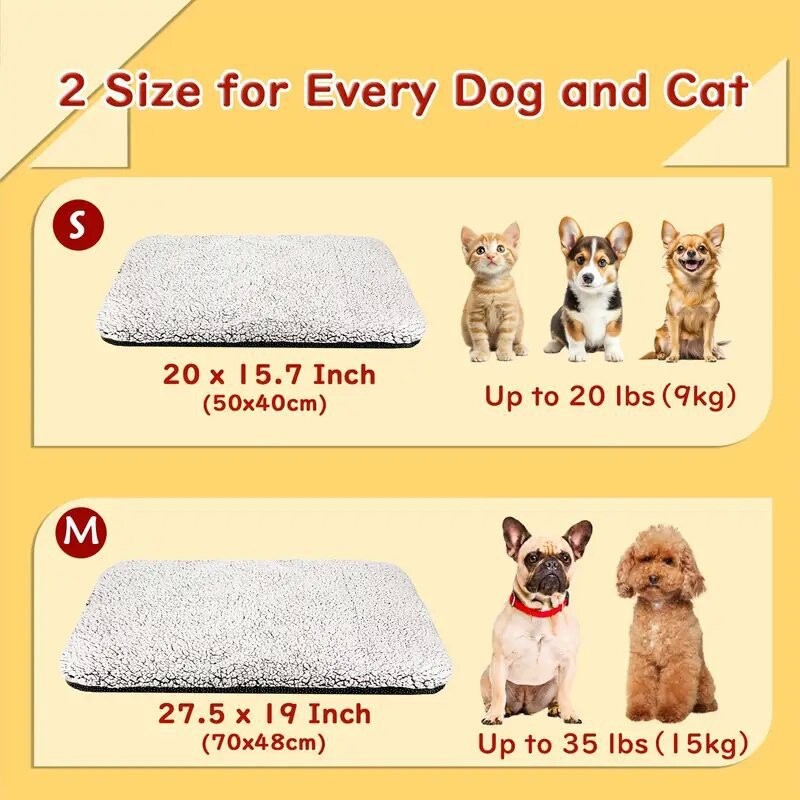 Self-heating Non-slip Detachable Heating Pad For Pets