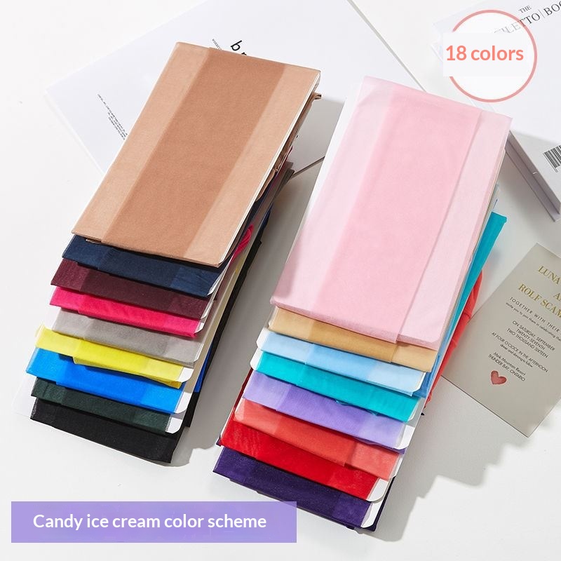 Colorful Japanese-style Snag-resistant Sheer Stockings For A Flawless Radiant Look