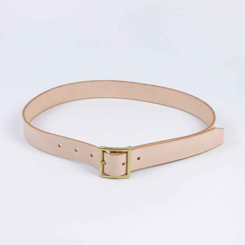 Amekaji Pure Copper Fabric Retro Industrial Style Japanese Character Buckle Belt