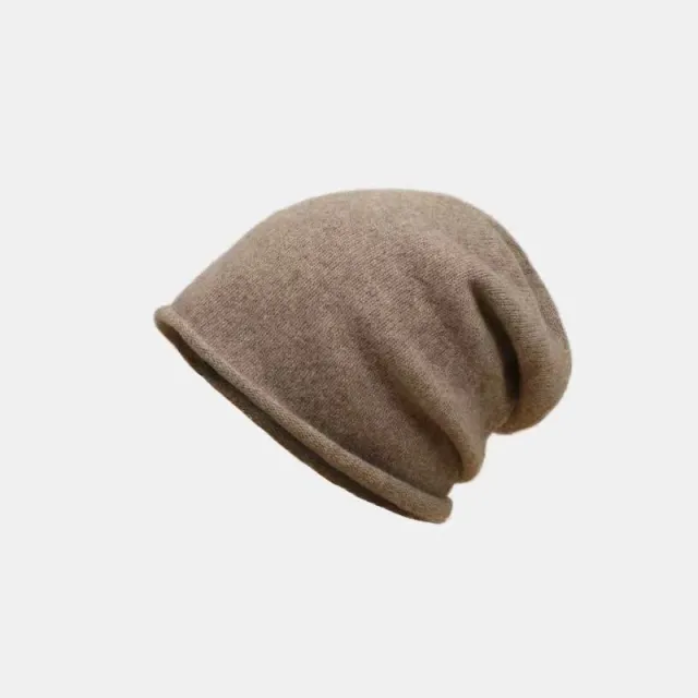 Stacking Hat Girl's Big Head Curling In Autumn And Winter Khaki - Shop at LoveMi