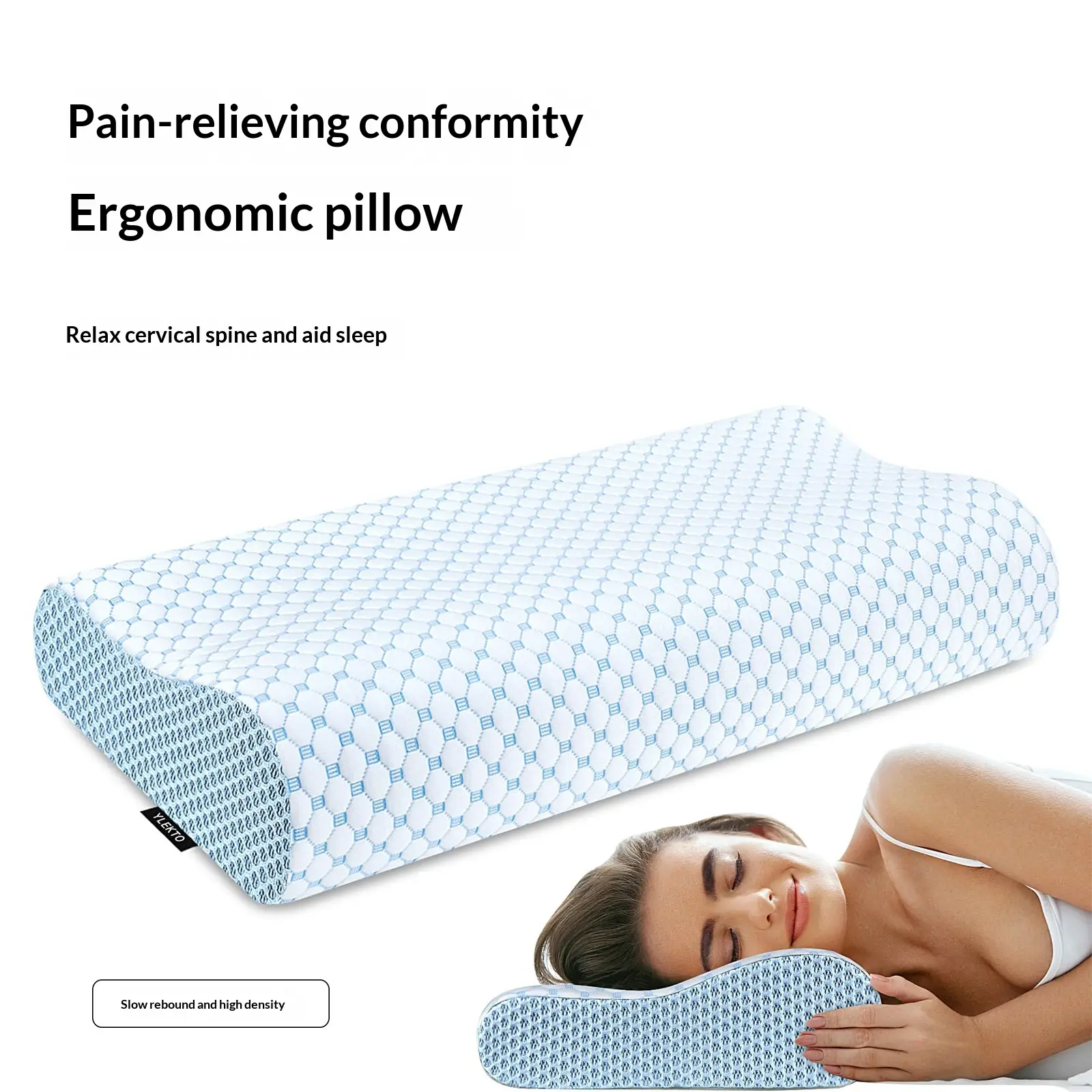 Space Slow-Rebound Zero-Pressure Memory Foam Pillow