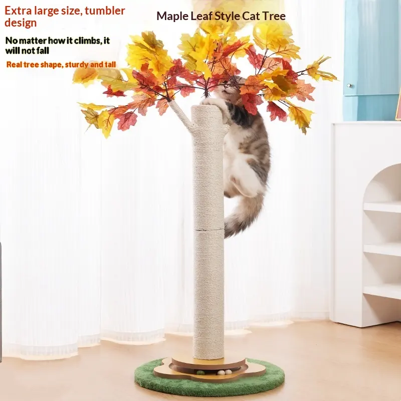 Cat Climbing Frame Grinds And Scratches Without