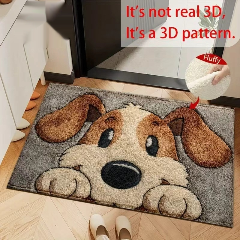 Thick Soft Faux-cashmere Floor Mat For The Bathroom To Provide Insulation From Cold Floors