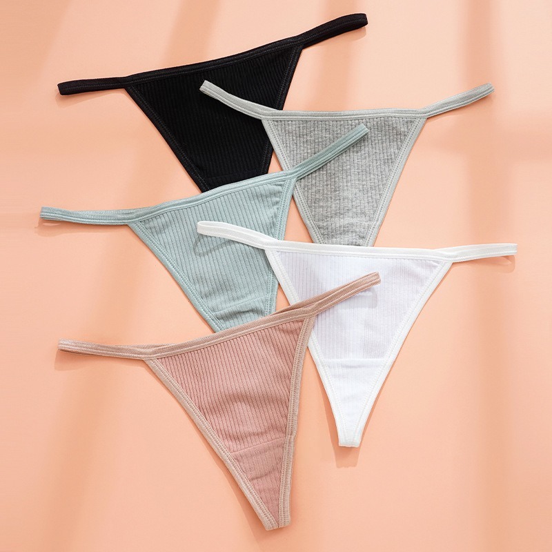 Womens Sport Yoga Cotton Underwear Striped Seamless