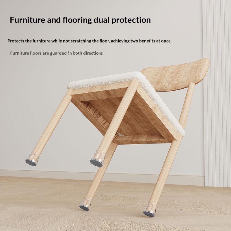 Silent Wear-resistant Furniture Leg Covers For Tables Chairs Stools And Sofas