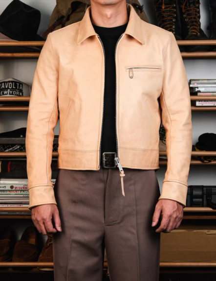 Retro American-Style Lapel Detroit Work Jacket