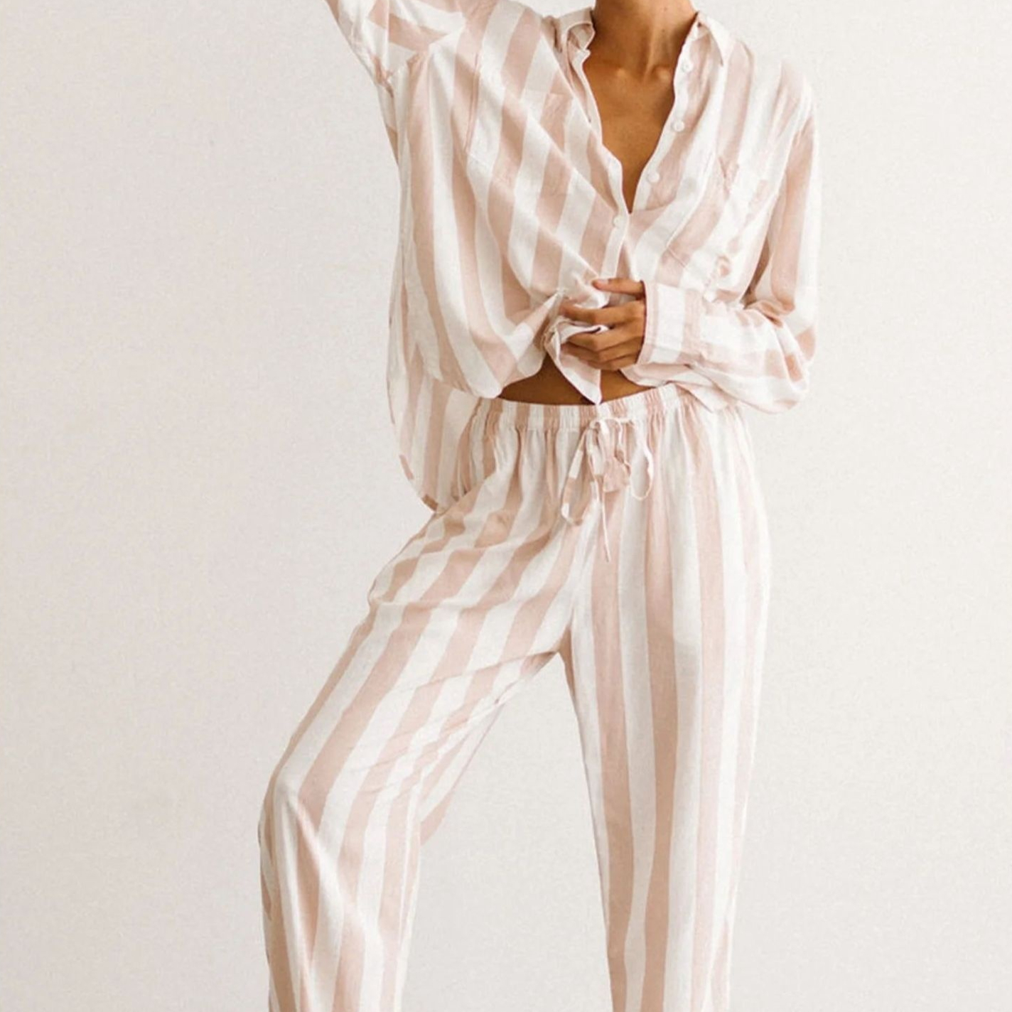 Womens Simple Loose And Comfortable Loungewear Pajamas