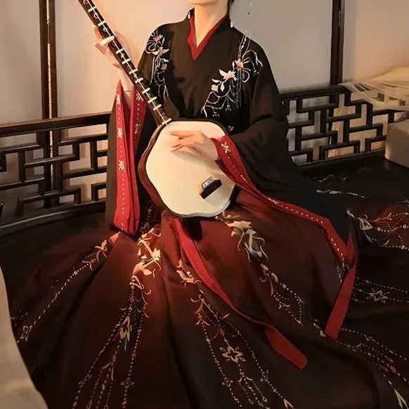 New Long sleeve Traditional Clothing For Fall And Winter Black - Shop at LoveMi